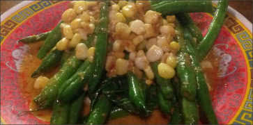 Curried Green Beans with Corn
