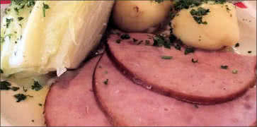 Ham and Cabbage with Parsley Potatoes