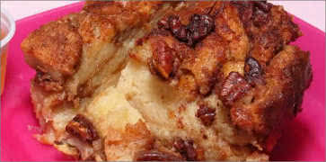 Pecan and Caramel Bread Pudding