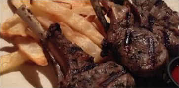 Lamb Chops with Fries