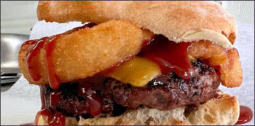 Brisket Burger with Onion Ring