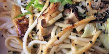 Mushroom Udon Noodles