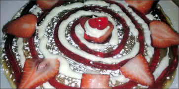 Strawberry Cream Pancakes