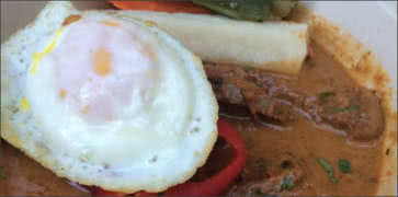 Panang Curry with Fried Egg
