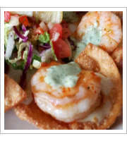 >Asian Shrimp Nachos at Cafe Pesto