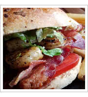 Bacon and Shrimp Sandwich at Rebel Kitchn