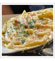 Baked Mac N Cheese at Luckys Cafe