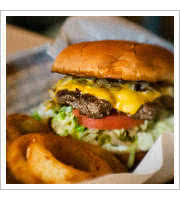 Buffalo Burger at Rock Cafe
