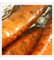 Cheddar & Jalapeno Sausages at Valentinas Tex Mex BBQ