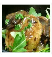Chicken Marsala Meatballs at The Meatball Stoppe