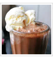 Chocolate Soda at South Side Soda Shop and Diner