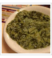 Creamed Spinach at Louie and the Redhead Lady