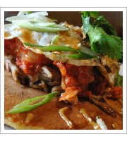 Roasted Duck Pancakes at Fable Diner