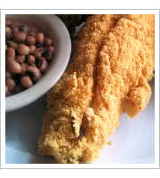 Fried Catfish at Cora Fayes Cafe