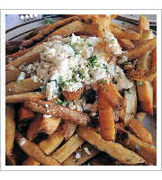 Garlic Greek Fries at Georgias Greek Restaurant and Deli