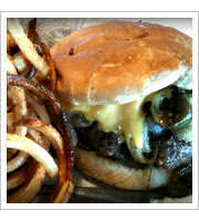 Onion Burger at Nics Grill