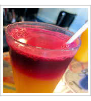 Orange Beet Juice at Surreys Cafe and Juice Bar