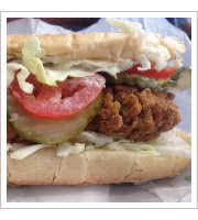 Shrimp Oyster Po Boy at Little Jewel of New Orleans