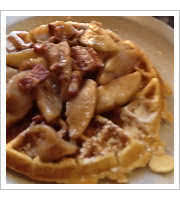 Skillet Apple Waffle at Jimmys Diner