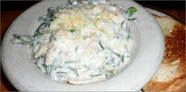 Spinach Noodles with White Sauce