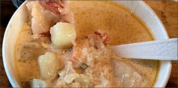 Bowl of Seafood Chowder - Fresh