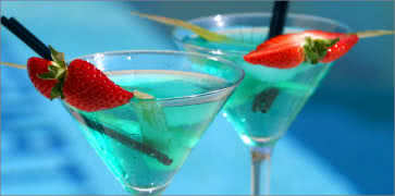 Blue Fancy Cocktails