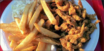 Fried Clams and Fries