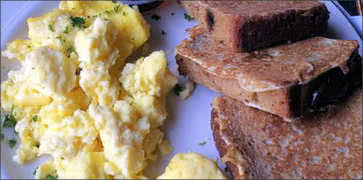 Gaelic Toast with Scrambled Eggs