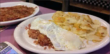 Corned Beef Hash with Eggs and Home Fries
