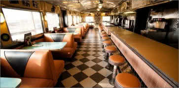 Hullabaloo Classic Diner Interior