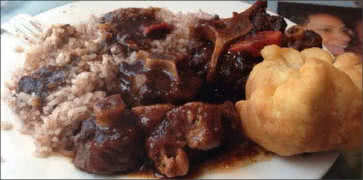 Oxtails with Johnny Cake