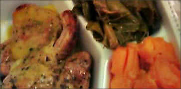 Porkchops with Greens and Carrots