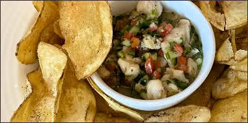 Ceviche with Homemade Chips