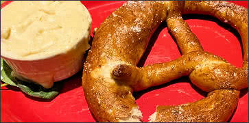 Large Pretzel with Cheese Dip
