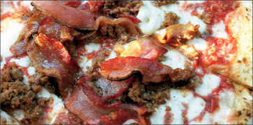 Bacon and Sausage Pizza