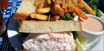 Crab and Shrimp Sandwich
