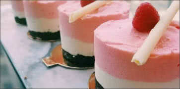 White Chocolate and White Raspberry Cheesecake