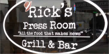 Ricks Press Room Grill Bar