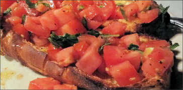 Bruschetta with Ripe Tomatoes