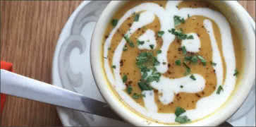 Pumpkin Coconut Curry Soup