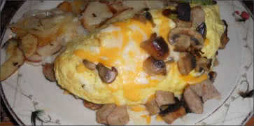 Cheese and Mushroom Omelette