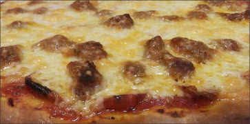 Shortys Big Cheese Italian Sausage and Pepperoni Pizza
