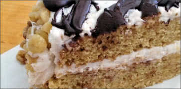 Vanilla & Chocolate Walnut Cake