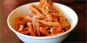 Sweet Potato Fries with Parmesan Cheese