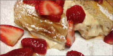 Stuffed French Toast with Strawberry Slices