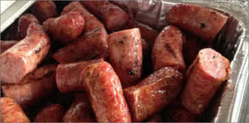 Chopped BBQ Sausage